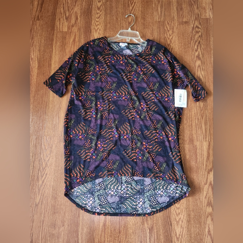 Black and Purple Patterned Tunic